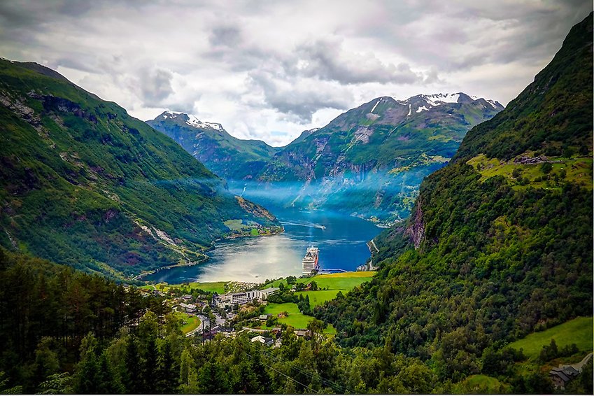 Fjordlandskap i Norge