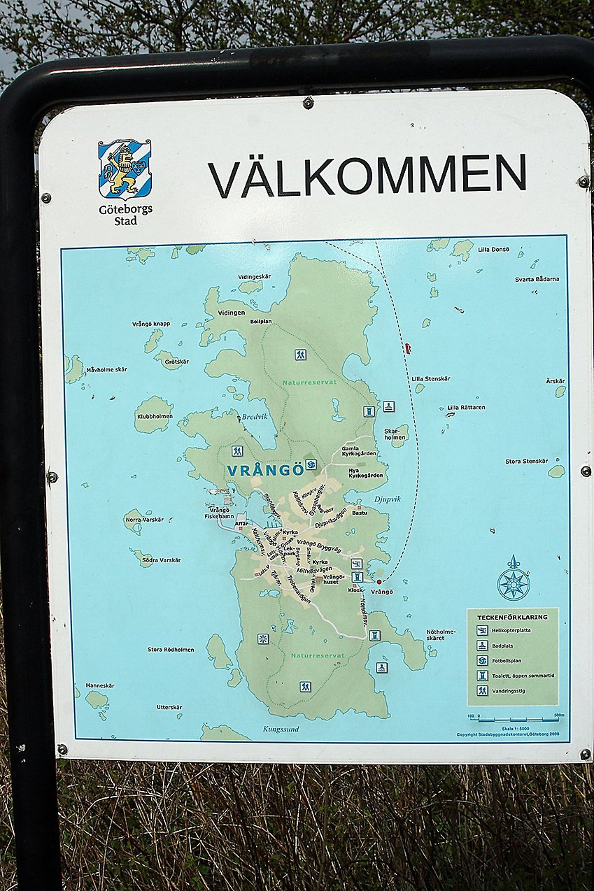Karta över Vrångö.