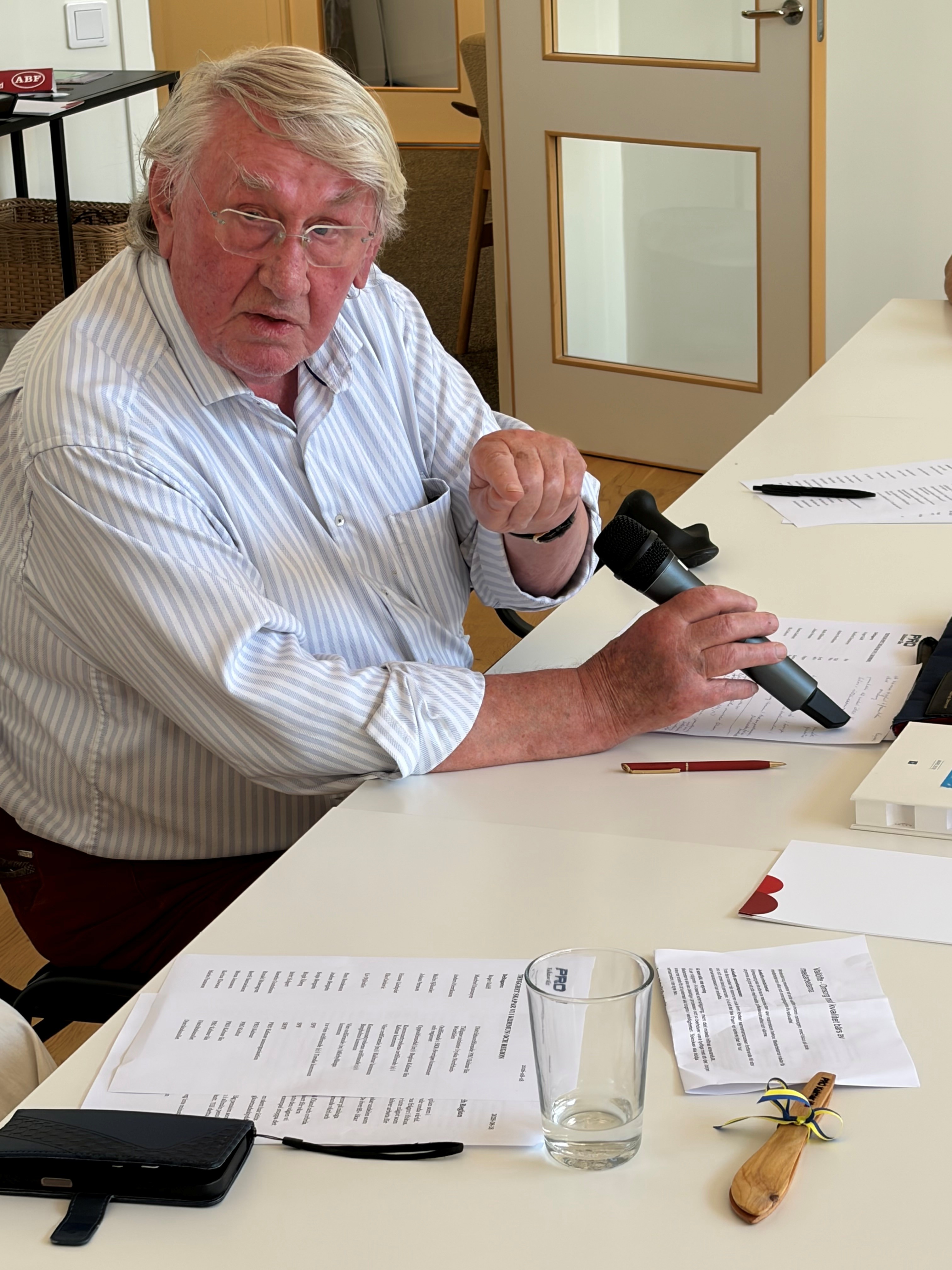 Foto: Ronald Rosengren, Manfred Dammeyer satte in Kalmar läns situation i ett EU-perspektiv.