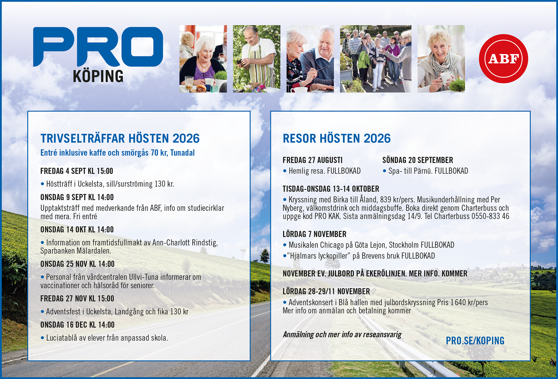 Höstens aktiviteter 2026