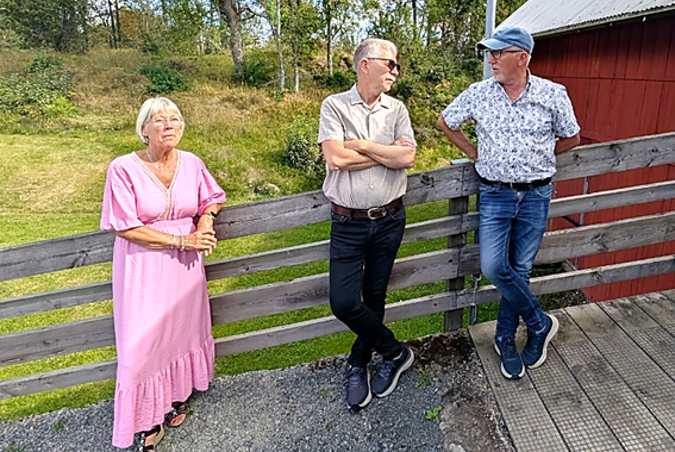En kvinna och en man.