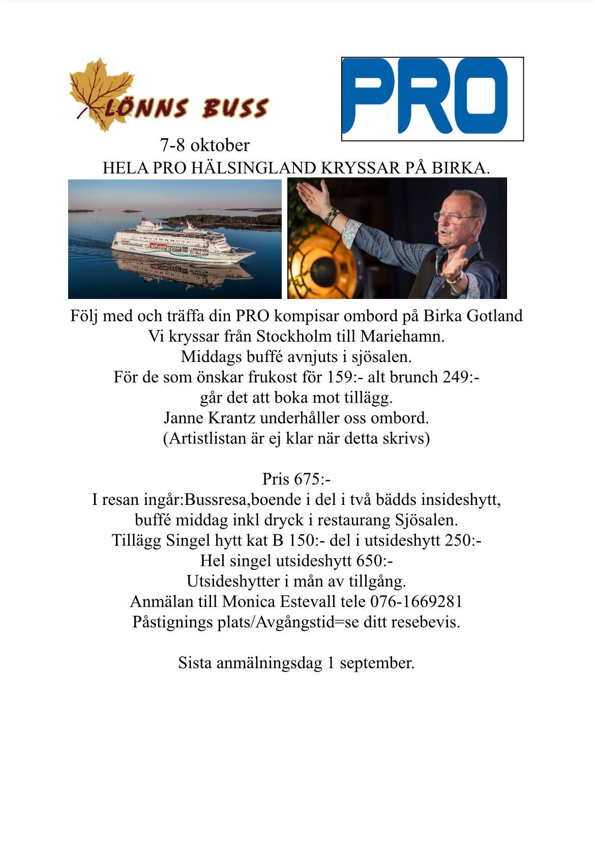 Resa Birka Gotland 7-8 oktober 2026