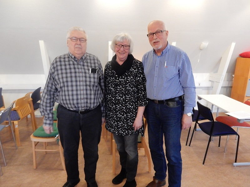 De tre vinnarna från Sundborns PRO, Göran Hermansson, Berit Bengtsson och Bernt Lundstedt Foto: Jan Berglund