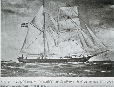 Råsegelskonerten Mathilda av Sandhamn.
