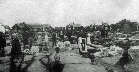 Bild från Ungskär, tagen senast 1906.