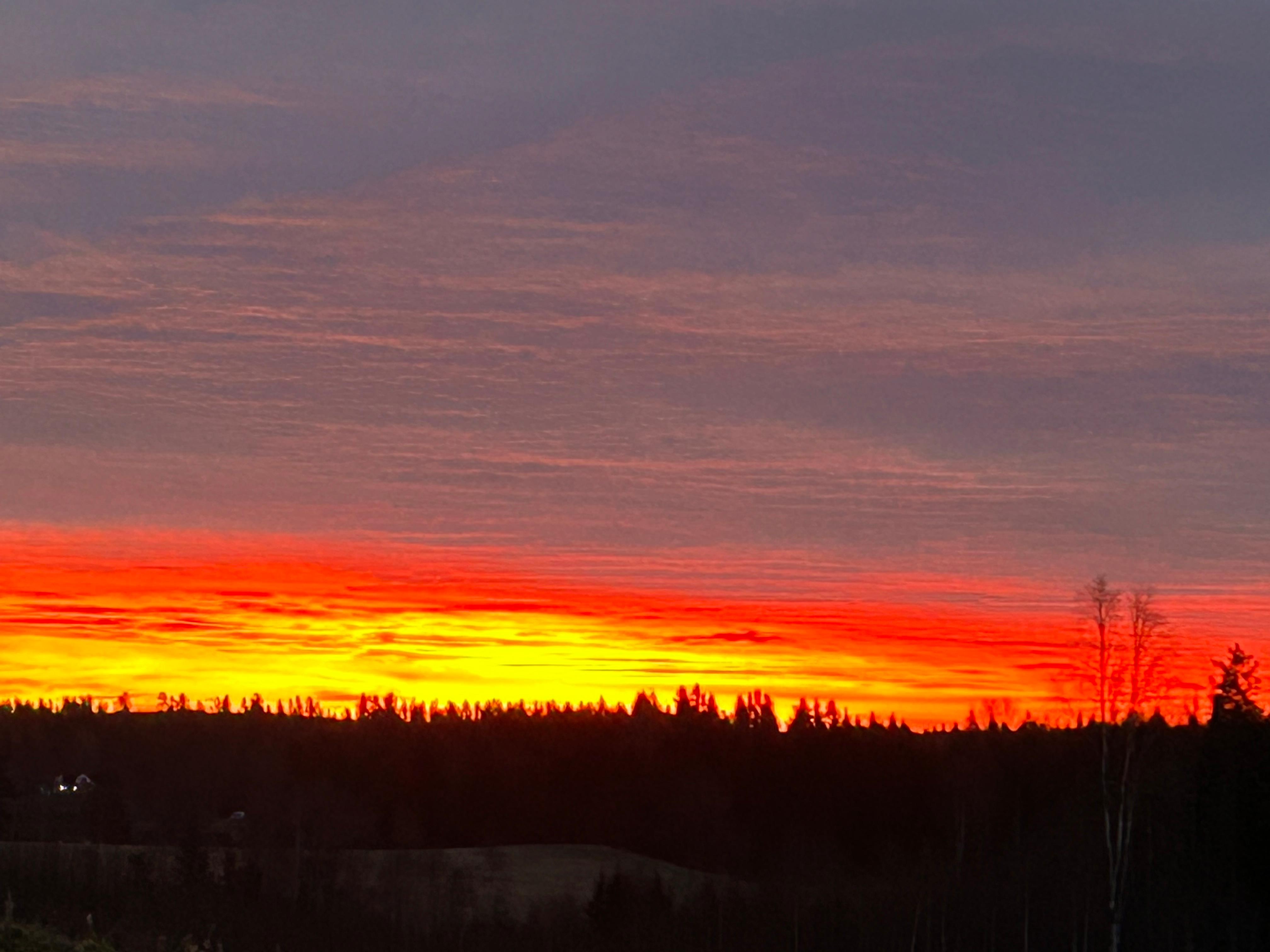 Solnedgång i Sidensjö