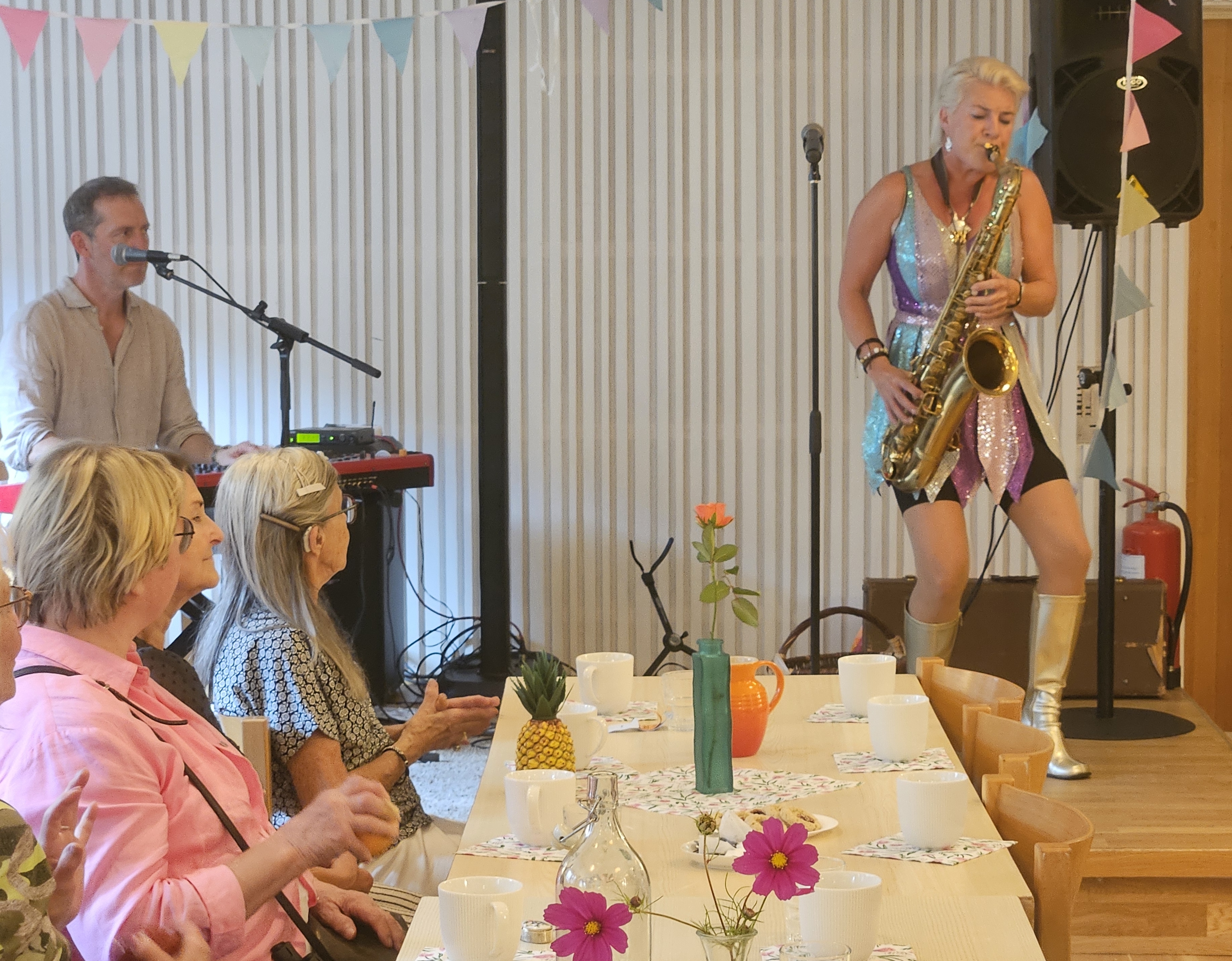 Linda Rapp på saxofon