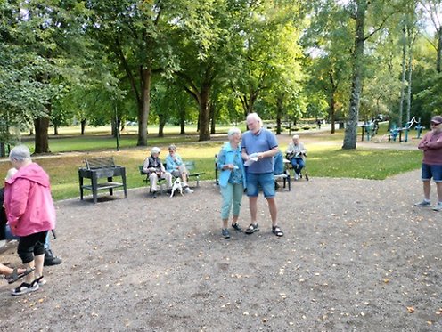 Mona och Jan. Mona var vinnare av tipsrundan. Foto: Sune Bromée