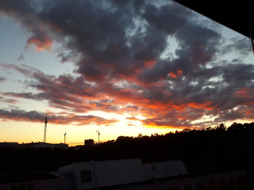 Solnedgång i Solberga