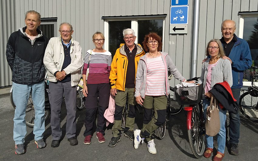 En av PRO Tegs cykelgrupper avslutade sin säsong med lunch i Stöcke