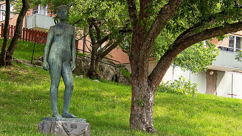 Skulpturen Britt på Hässleholmsvägen.