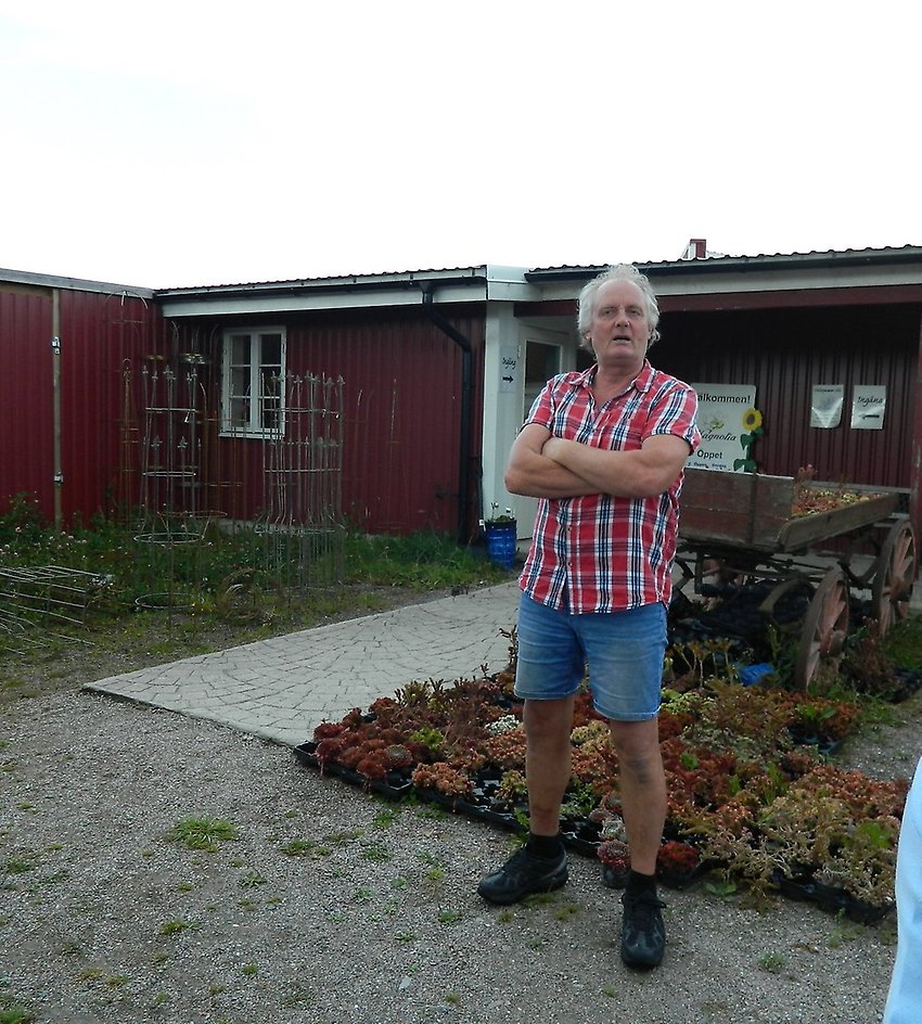 Trädgårdens ägare Jan Ansbjer