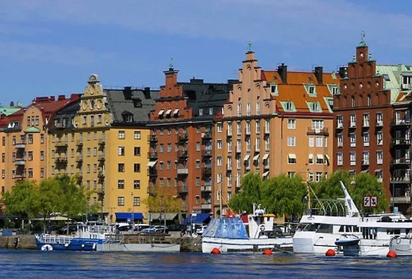 Stockholm, hus vid vatten