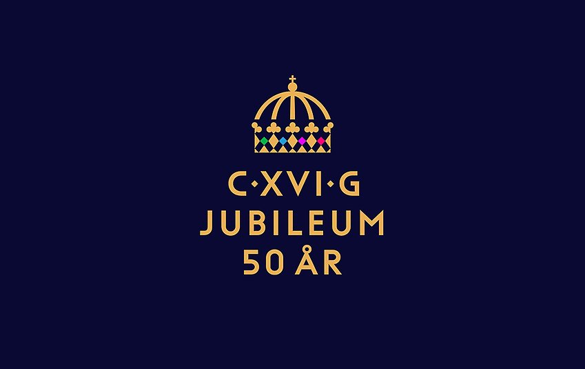 Jubileumsemblem Kungens besök i Uppsala