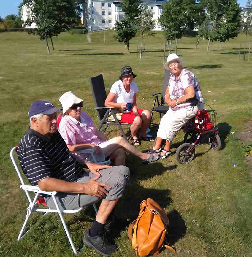 En grupp glada pensionärer Foto: Göran Johansson