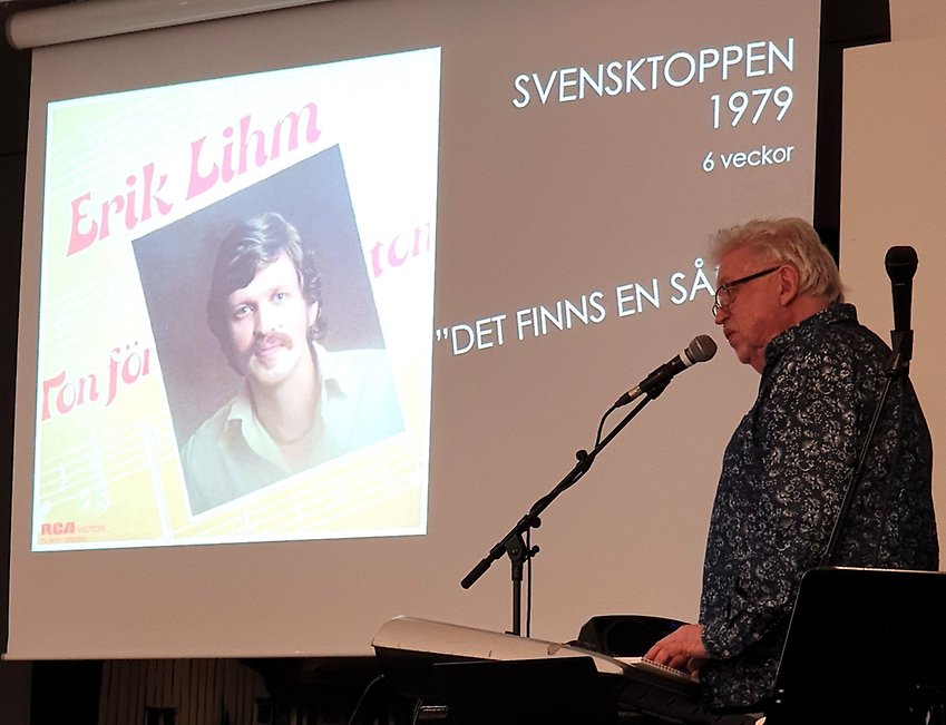 Erik Lihm  sjunger sin egen Svensktoppslåt från 1979